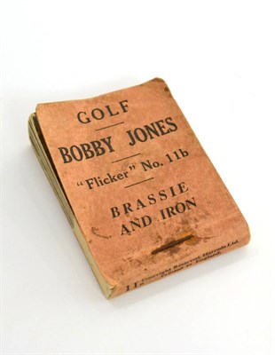 Lot 2A - A Brassie and Iron Bobby Jones ";Flicker"; No. 11b, flick book (cover faded and stained)