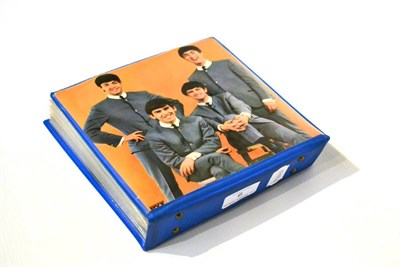 Lot 6 - Beatles Plastic Singles Case containing 16 Beatles singles (without sleeves) from 1963-69, with...