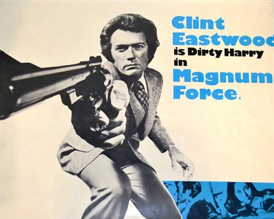 Lot 7 - Clint Eastwood is Dirty Harry in Magnum Force, UK quad film poster, from the ABC Cinema,...