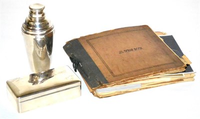 Lot 11 - Leslie Hutchinson 'Hutch' Memorabilia including a silver Cigarette Box engraved ";To Hutch /...