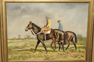 Lot 981 - William Norman Gaunt F.I.A.L., N.D.D. (1918-2001) "Returning from Exercise at Middleham"...