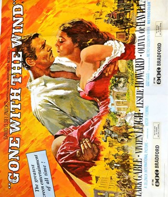 Lot 15 - Three UK Quad Classic Film Posters, comprising The Great Gatsby, Gone With The Wind and Kes,...