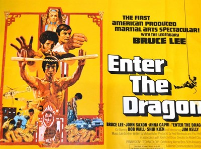Lot 16 - Two UK Quad Martial Arts Posters, comprising Bruce Lee in Enter The Dragon and King of Kung Fu...