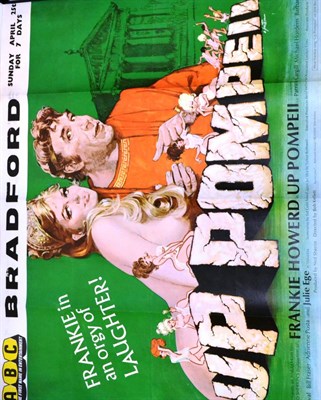 Lot 17 - Up Pompeii Starring Frankie Howard, UK quad film poster, from the ABC cinema, Bradford, 762mm...