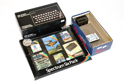 Lot 47 - Sinclair ZX Spectrum 48K Personal Computer together with Spectrum Six Pack of games (both...