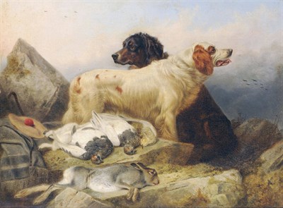 Lot 986 - Circle of Richard Ansdell (19th century) Two Sporting Dogs with Dead Game Bears a signature and...