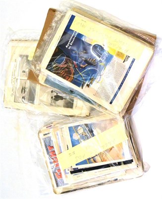 Lot 63 - Assorted Aircraft Adverts, Illustration And Articles from magazines and other publications,...