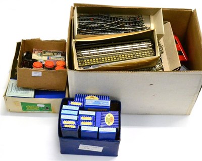 Lot 101 - Hornby Dublo And Others A Collection Of Assorted Accessories And Track including Signal Cabin,...