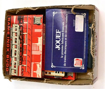 Lot 104 - Jouef HO Gauge Rame Inox 'Budd' Set and four SNCF double deck coaches (E boxes G) and three unboxed