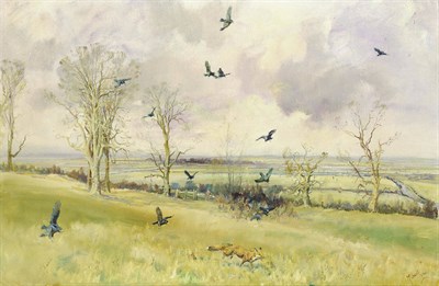 Lot 991 - Michael Lyne (1912-1989) "The Belvoir - Hough on the Hill" Signed, inscribed on an exhibition label