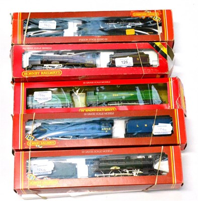 Lot 126 - Hornby Railways OO Gauge Five Locomotives R033 Morning Star, R866 Fighter Pilot, R372 Seagull, R060