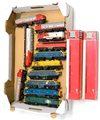 Lot 135 - Jouef HO Gauge Three 2-8-2 SNCF Locomotives (all boxed) together with a collection of British...