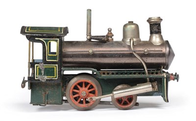 Lot 162 - German O Gauge Live Steam 2-2-0 Locomotive with twin oscillating cylinders, finished in green...