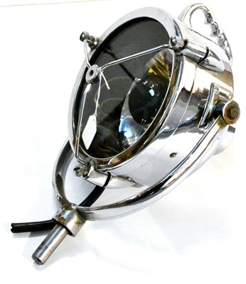 Lot 207 - Francis Searchlights (Bolton) Fire Engine Searchlight chromed, on stand 9";,23cm diameter