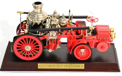 Lot 208 - Franklin Mint 1912 Christie Front Drive Steamer 8.5";, 22cm (E, with original packaging)