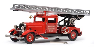 Lot 228 - Marklin 1991 Fire Engine Werksfeurwehr Goppingen nut and bolt construction with two composition...