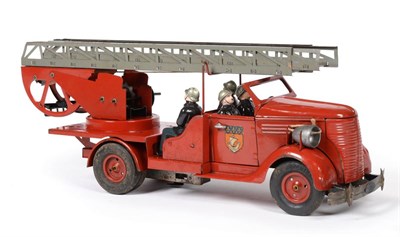 Lot 260 - Victor Bonnet (VeBe) C/w Fire Engine with two part ladder on turntable, opening door, four...