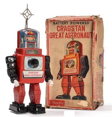 Lot 269 - Cragstan Battery Operated Great Astronaut Robot with aerial stop/start and astronaut face...