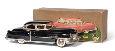 Lot 271 - Gama 300 Cadillac friction powered, black with chrome trim, in original box with cut-out label...