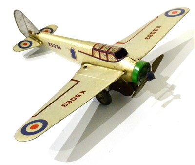 Lot 274 - Made In England An Unusual Monoplane in silver, registration K5083, British roundels and...