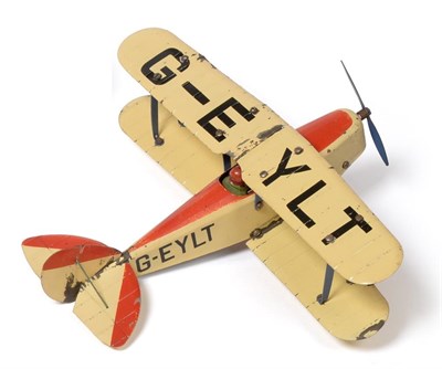 Lot 310 - Meccano No.0 Constructor Aeroplane red/cream biplane, registration G-E YLT, with pilot figure (G-F)