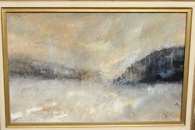 Lot 1011 - David Baumforth (b.1942)  "Jewels, Dawn at North Landing, Flamborough" Signed and inscribed,...