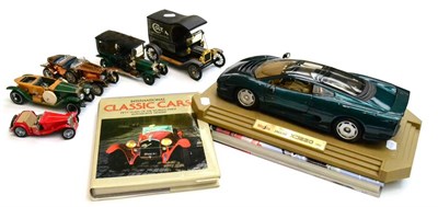 Lot 338 - Franklin Mint Five Models Ford T Colt van, Rolls Royce Silver Ghost, Rolls Royce Silver Ghost...