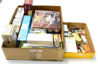 Lot 350 - Various Modern Diecast And Other Models including a white metal 1950 MG Y Type (mounted on...