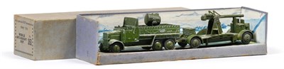 Lot 354 - Dinky (Pre-War) Set 161 Mobile Anti-Aircraft Unit consisting of Searchlight lorry (F-G, some...