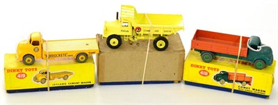 Lot 390 - Dinky Commercial Vehicles 418 Comet wagon, orange/green (G-F box G-F) 419 Leyland Cement wagon (G-F