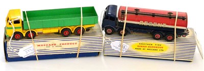 Lot 393 - Dinky Commercial Vehicles 942 Foden Regent tanker (G, decals worn, box G-F) 934 Leyland Octopus...