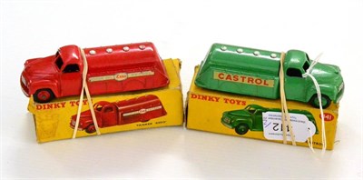 Lot 412 - Dinky Two Studebaker Tankers 441 Castrol and 442 Esso Motor Oils (both G boxes F-P) (2)