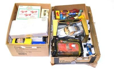 Lot 413 - Dinky Unboxed Models including two Rover 75's, two Triumphs, five racing cars and two Ford...