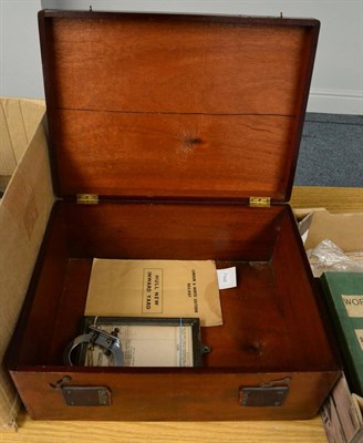 Lot 55 - LNER Mahogany Box stamped 'L&NER' to both ends of carrying strap 17x13x8";, 43x33x20cm (note centre