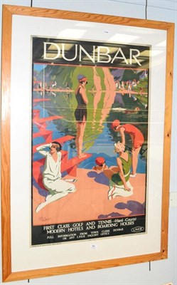 Lot 56 - LNER Poster Dunbar - Alfred Lomart dr (G-E, glazed and framed)