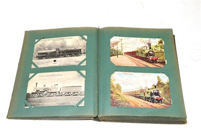 Lot 63 - Railway Related Postcards with examples of LB&SCR, L&NWR, SE&CR, GNR, CR, L&Y and others and...