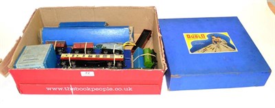 Lot 72 - Hornby Dublo 3-Rail EDG7 Tanks Goods Set consisting of 0-6-2T LMS 6917 locomotive, LMS Open,...