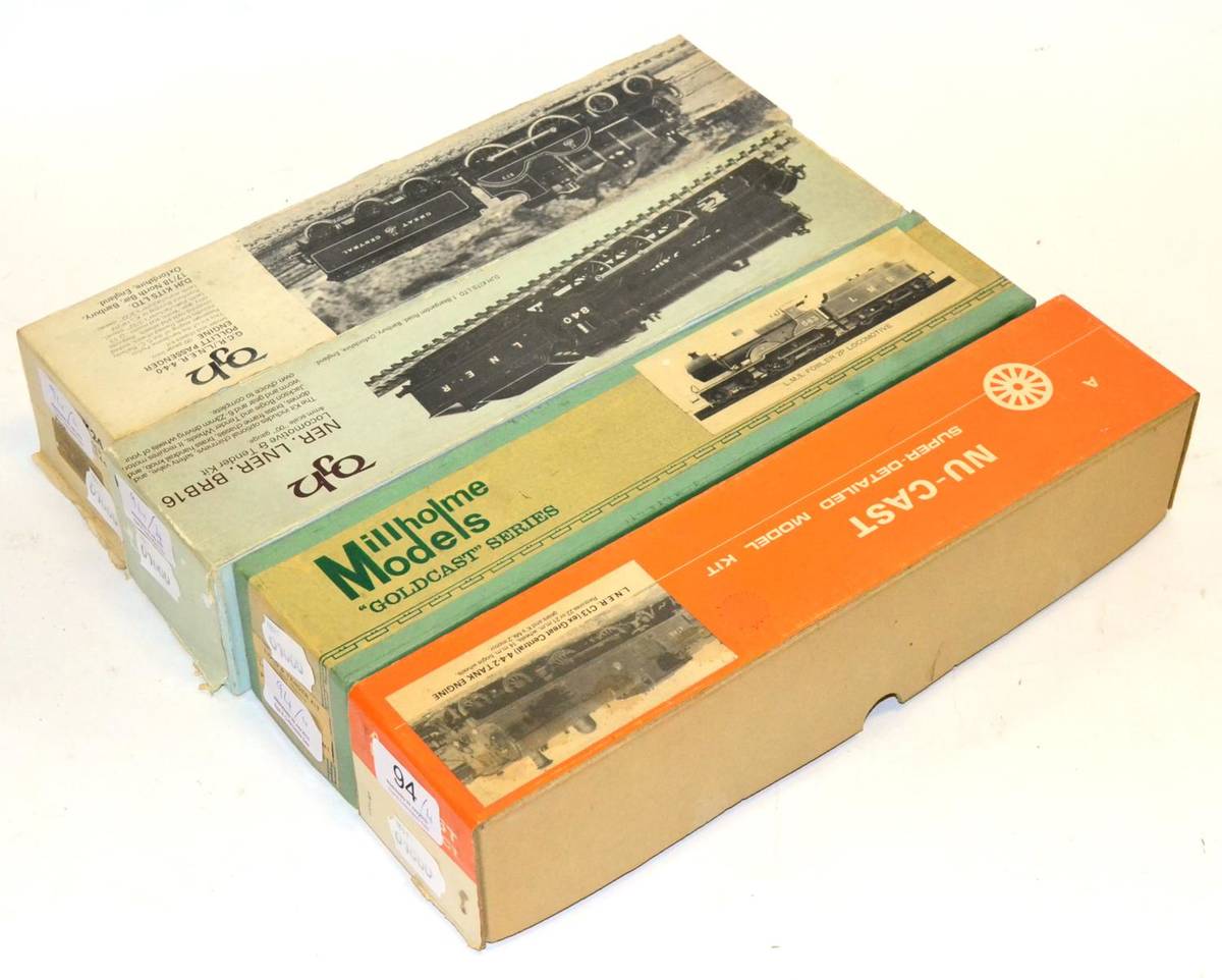 Lot 94 - DJH Two Unmade OO-Gauge Kits K24 Pollitt Passenger Engine GCR/LNER 4-4-0 and DJH5 NER/LNER BR...