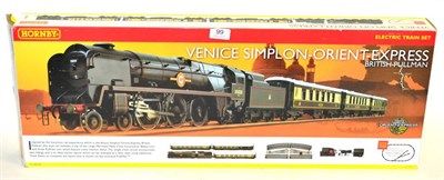 Lot 99 - Hornby (China) OO-Gauge R1087 Venice Simplon-Orient Express Set consisting of 4-6-2 Merchant...