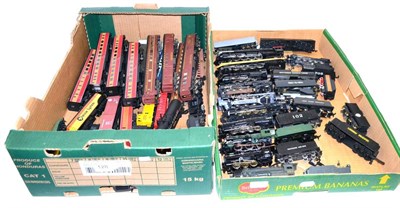 Lot 128 - Various Manufacturers HO Gauge A Collection Of US Outline Locomotives And Rolling Stock...