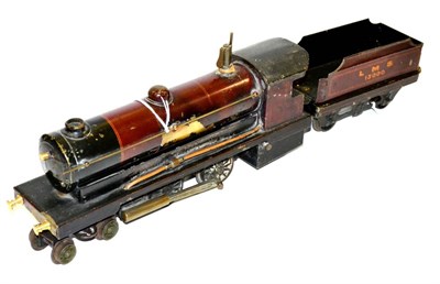 Lot 146 - Bowman Live Steam 4-4-0 Live Steam Locomotive LMS 13000 maroon (F-G, scorch damaged,...