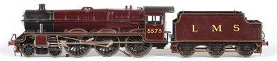 Lot 147 - Constructed O-Gauge With Motor Kit 4-6-0 Jubilee Class Locomotive finished in maroon as LMS...