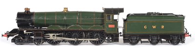 Lot 148 - Constructed O-Gauge With Motor Kit 4-6-0 King Class Locomotive finished in green as GWR 6001...