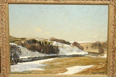 Lot 1047 - Reginald Grange Brundrit R.I., R.O.I. (1883-1960) Winter Scene in the Dales Signed,...