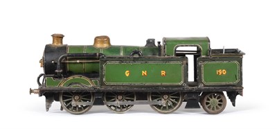 Lot 170 - Bing (?) Clockwork Gauge I Clockwork 0-6-2T Class N2 Locomotive GNR 190 (G-F, reproduction con-rods