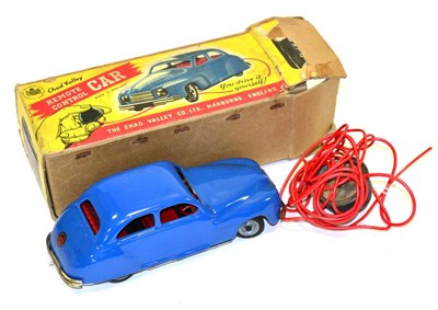 Lot 203 - Chad Valley Remote Control Car blue (E-G, deterioration to chroming, box G, with insert)