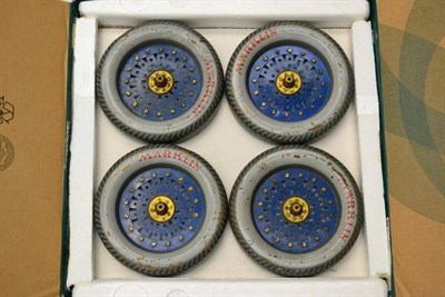 Lot 225 - Marklin Four Large Road Wheels 7.5";, 19cm diameter (all F-G) (4)