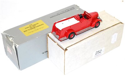 Lot 252 - DeHanes Models Two Mack Fire Trucks both with bag of detail parts (both E boxes G) (2)