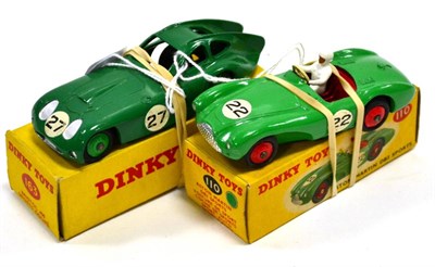 Lot 262 - Dinky 110 Aston Martin DB3 and 163 Bristol 450 (both E-G, some scratching to Bristol bonnet...