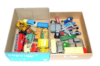 Lot 283 - Dinky Various 1950's Models including Guy Spratt's van, Buick, Morris Oxford, Woody wagon, Vanguard